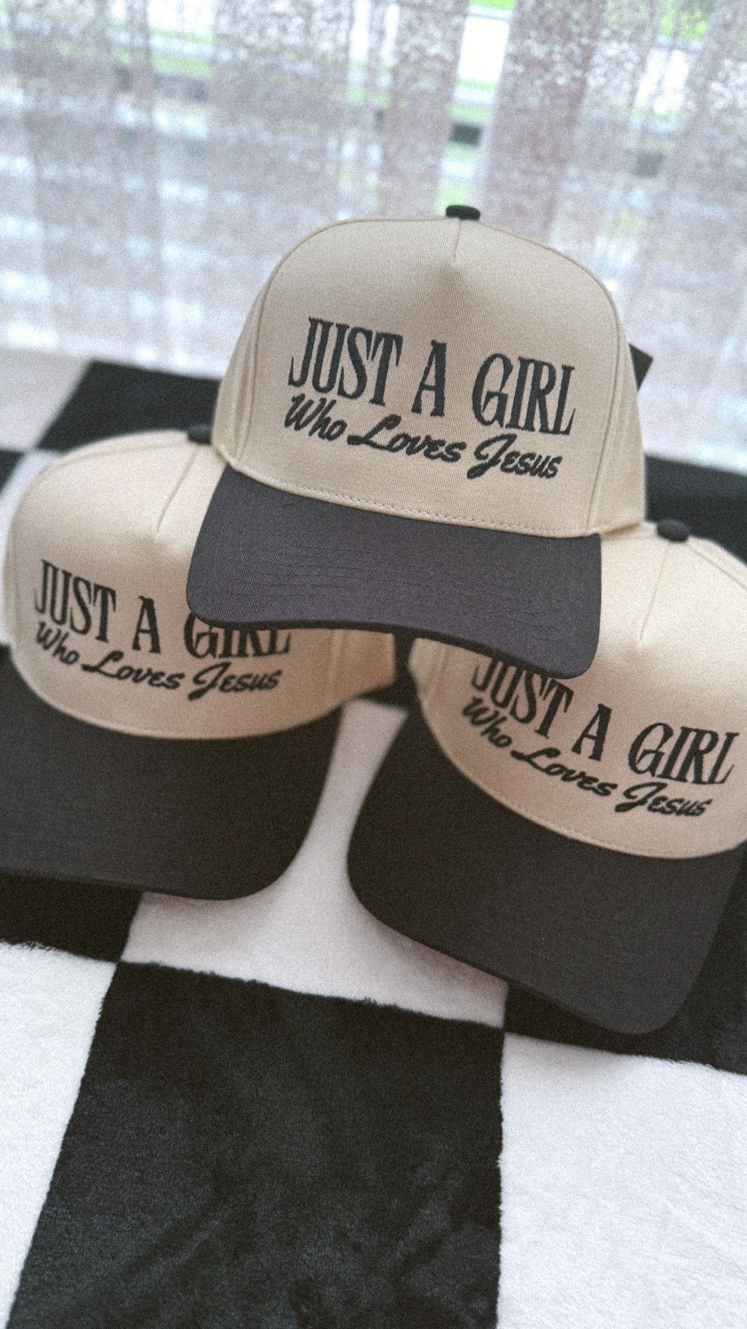 JUST A GIRL WHO LOVES JESUS HAT