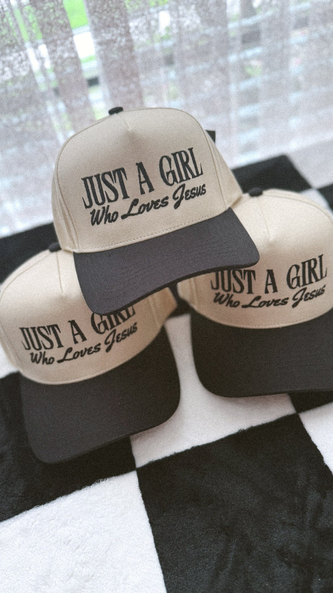 JUST A GIRL WHO LOVES JESUS HAT