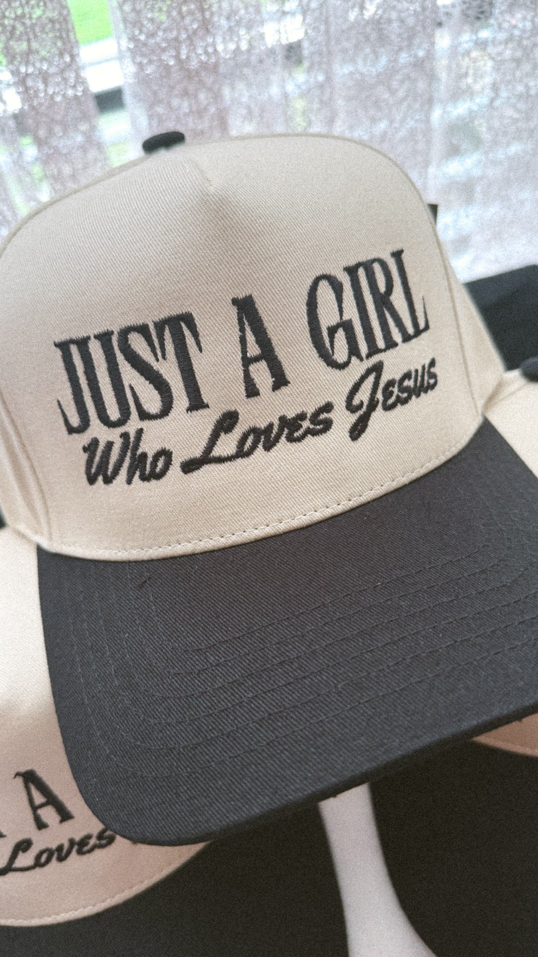 JUST A GIRL WHO LOVES JESUS HAT