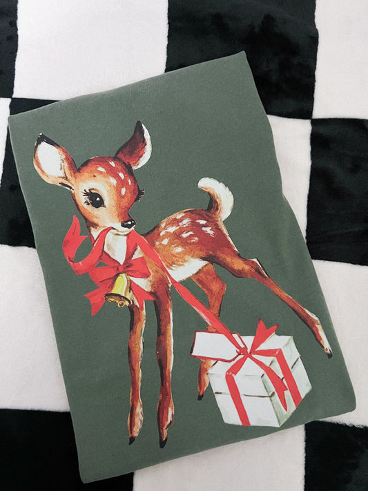 VINTAGE REINDEER TEE