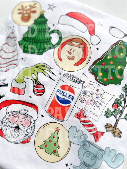CHRISTMAS MOVIE COLLAGE TEE