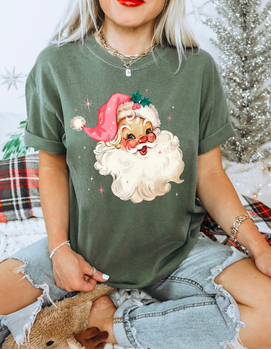 PINK SANTA TEE