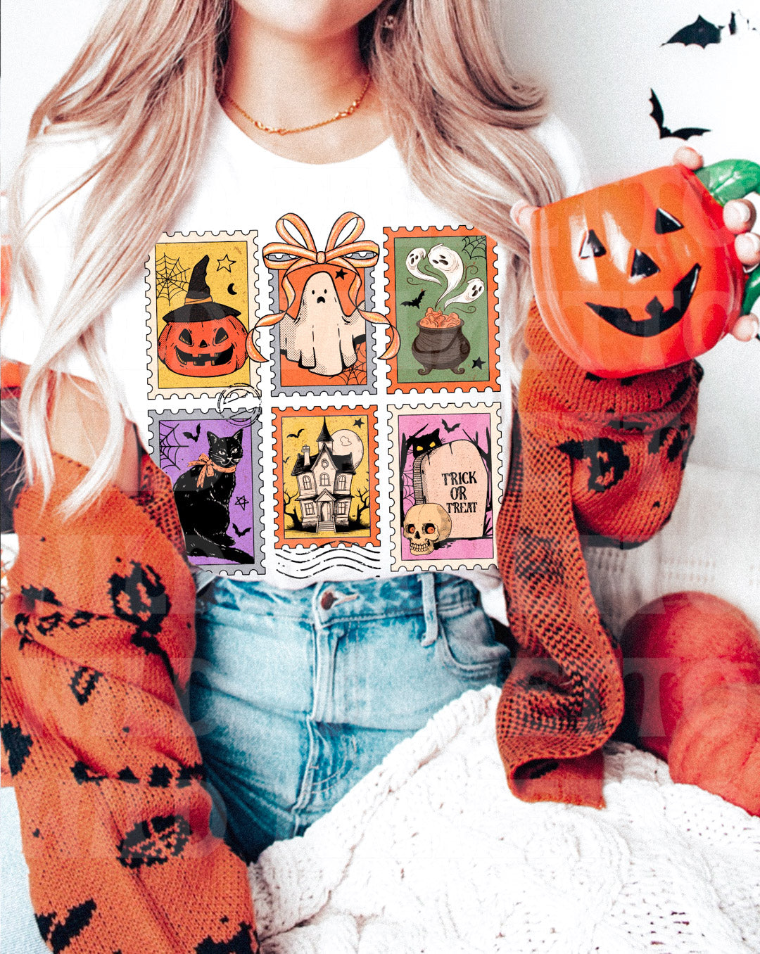 HALLOWEEN STAMPS TEE