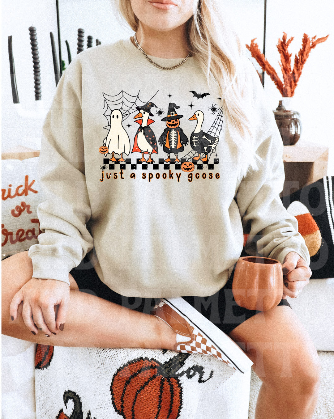 JUST A SPOOKY GOOSE SWEATSHIRT