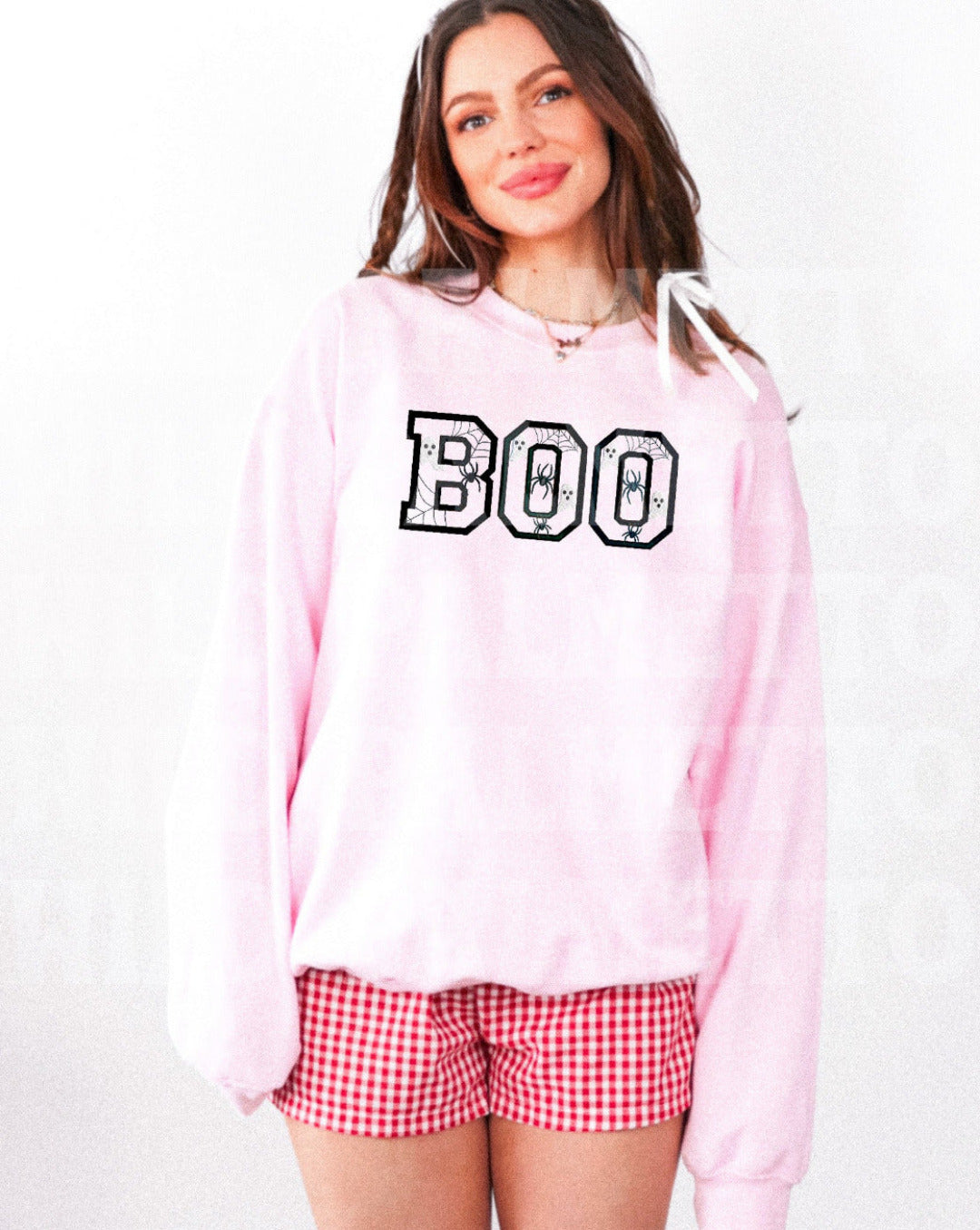 BOO EMBROIDERED SWEATSHIRT