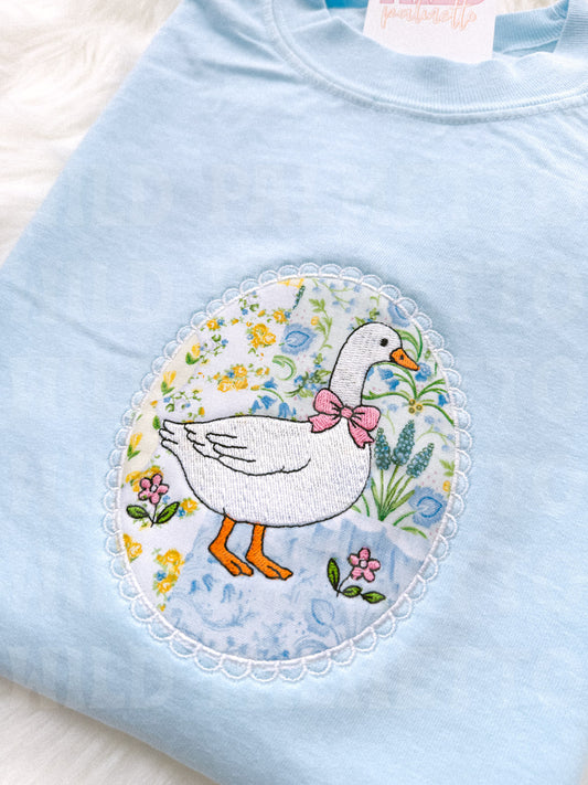 SPRING GOOSE FRAME EMBROIDERED TEE *CUSTOMIZABLE*