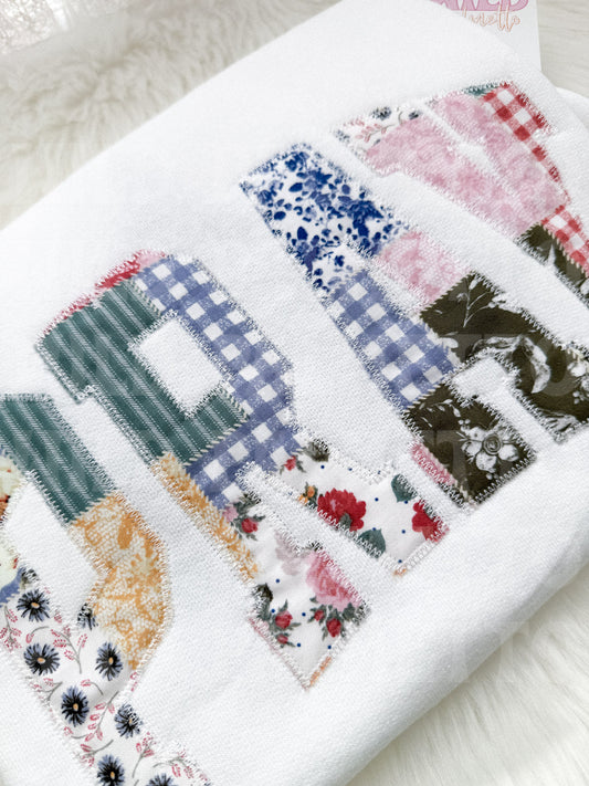 EMBROIDERED PRAY SWEATSHIRT *CUSTOMIZABLE*