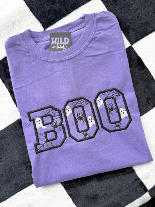 BOO EMBROIDERED TEE