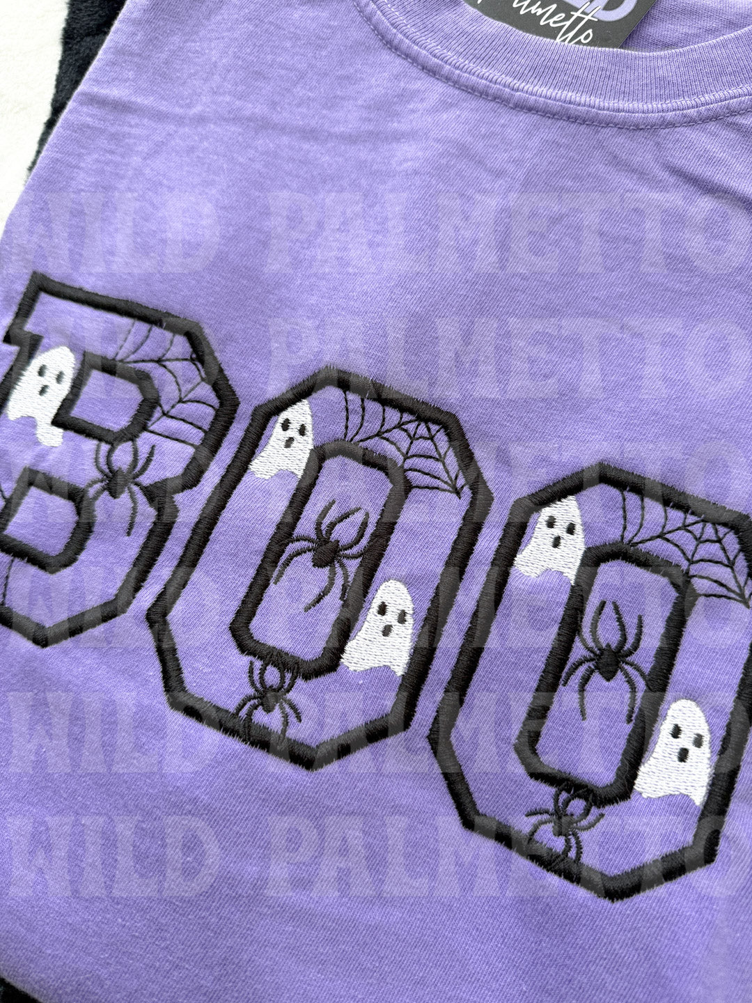 BOO EMBROIDERED TEE