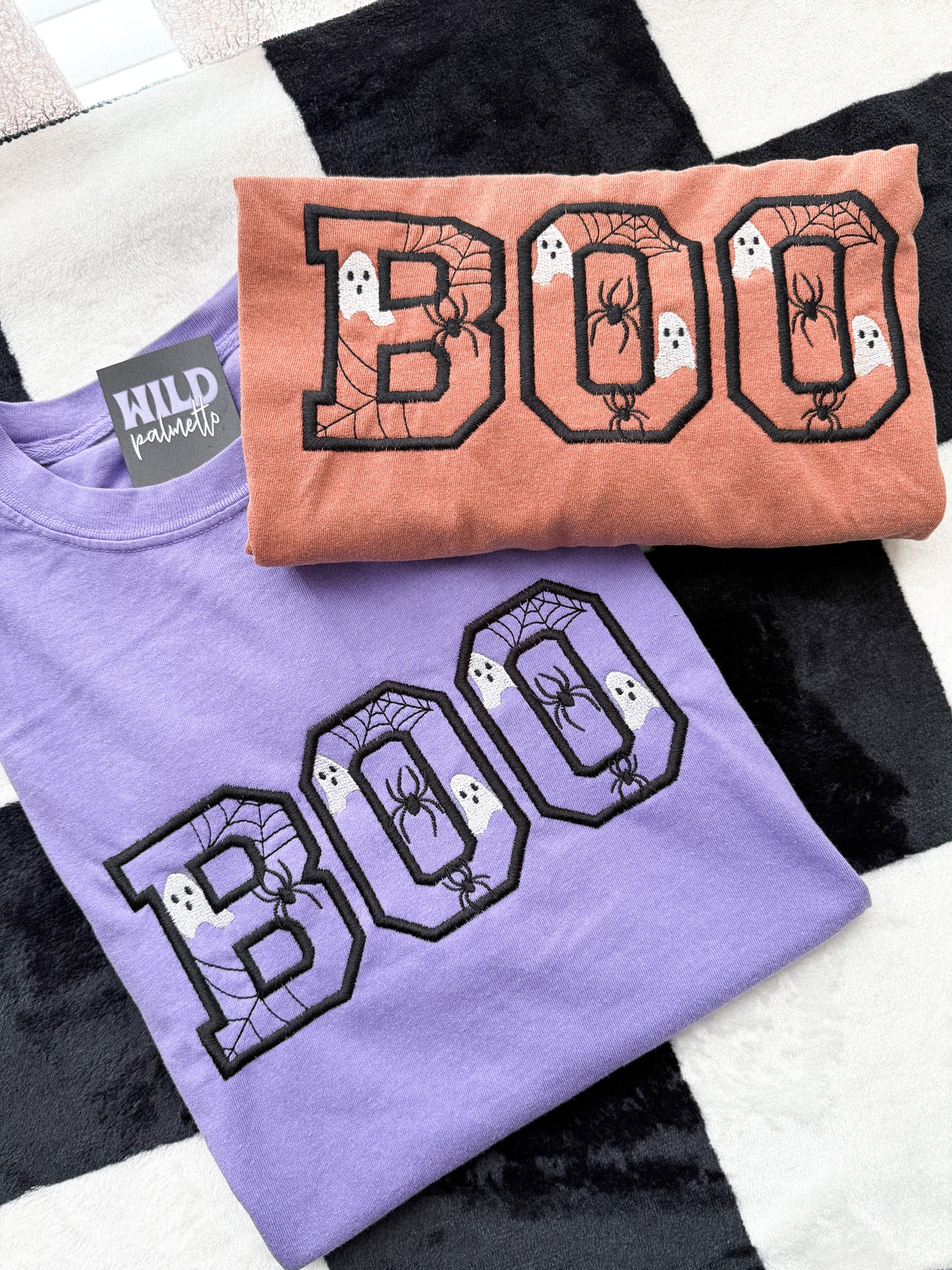 BOO EMBROIDERED TEE