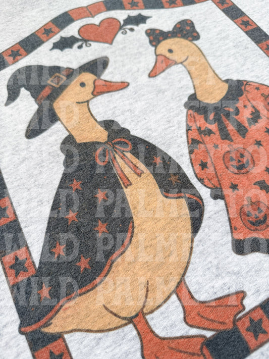 THRIFTY HALLOWEEN GEESE SWEATSHIRT