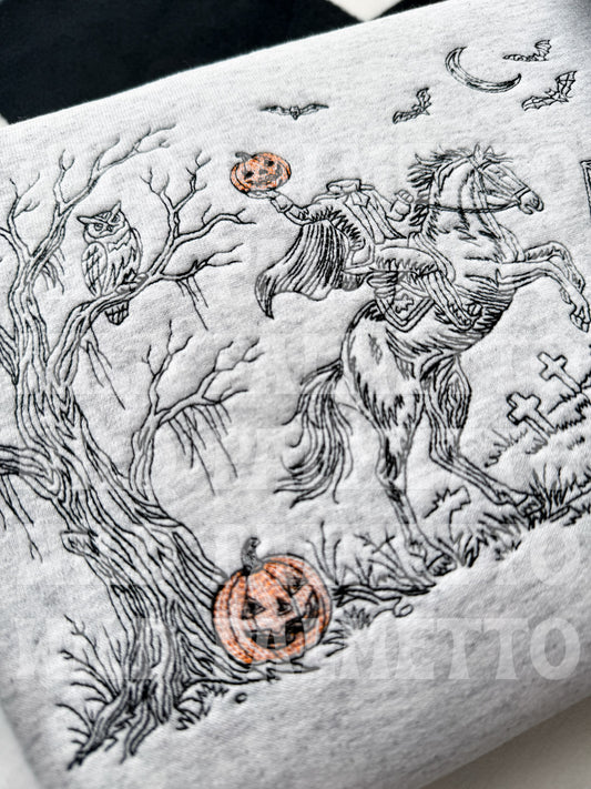 HEADLESS HORSEMAN EMBROIDERED SWEATSHIRT