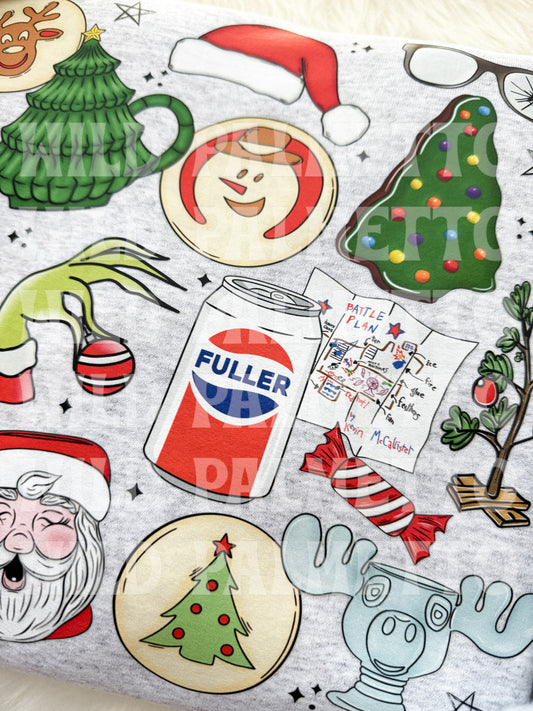 CHRISTMAS MOVIE COLLAGE SWEATSHIRT