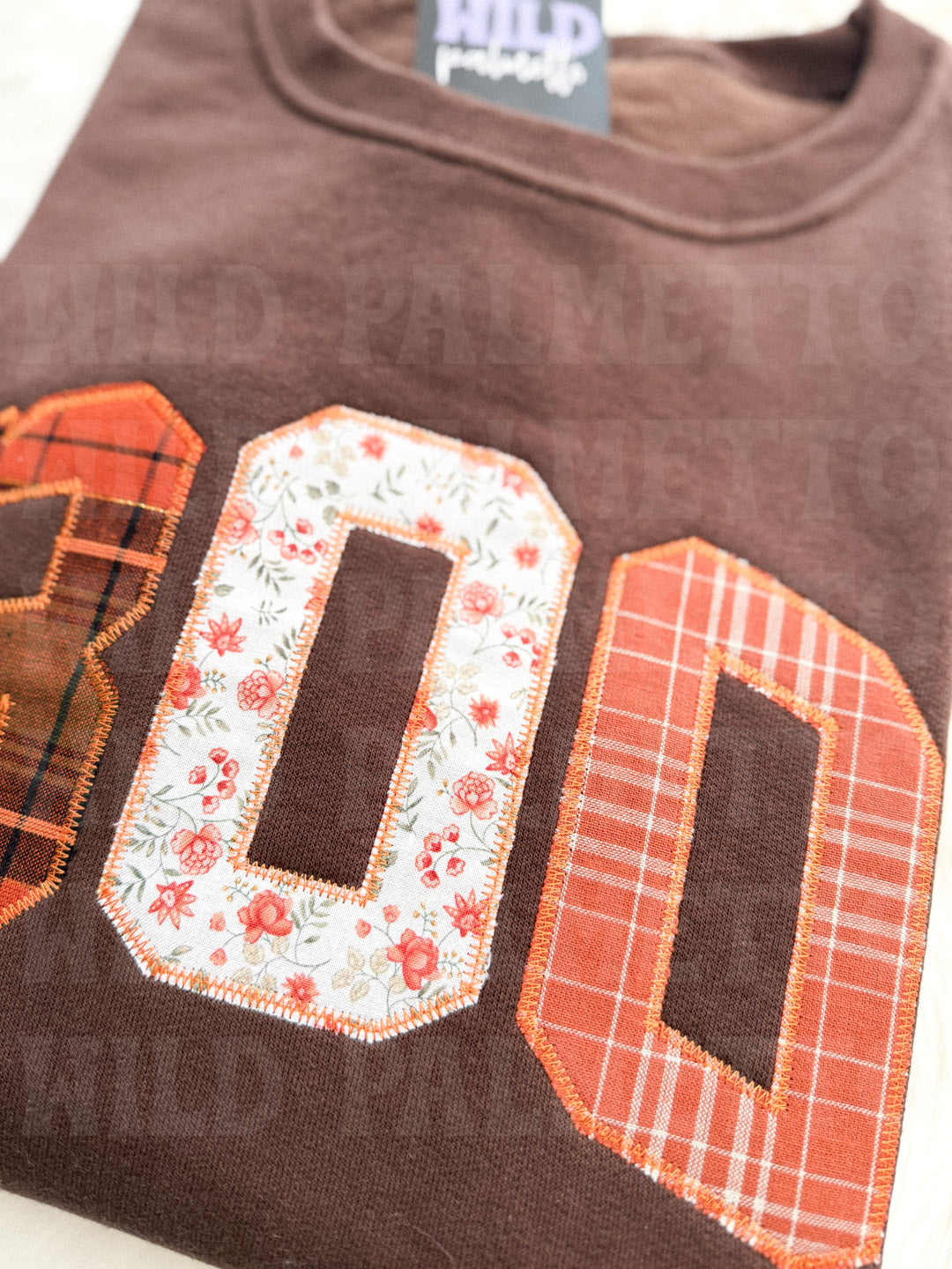 *IMPERFECT SALE* BOO EMBROIDERED SWEATSHIRT M | READY TO SHIP