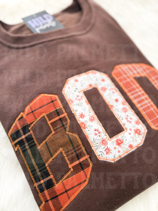 *IMPERFECT SALE* BOO EMBROIDERED SWEATSHIRT M | READY TO SHIP