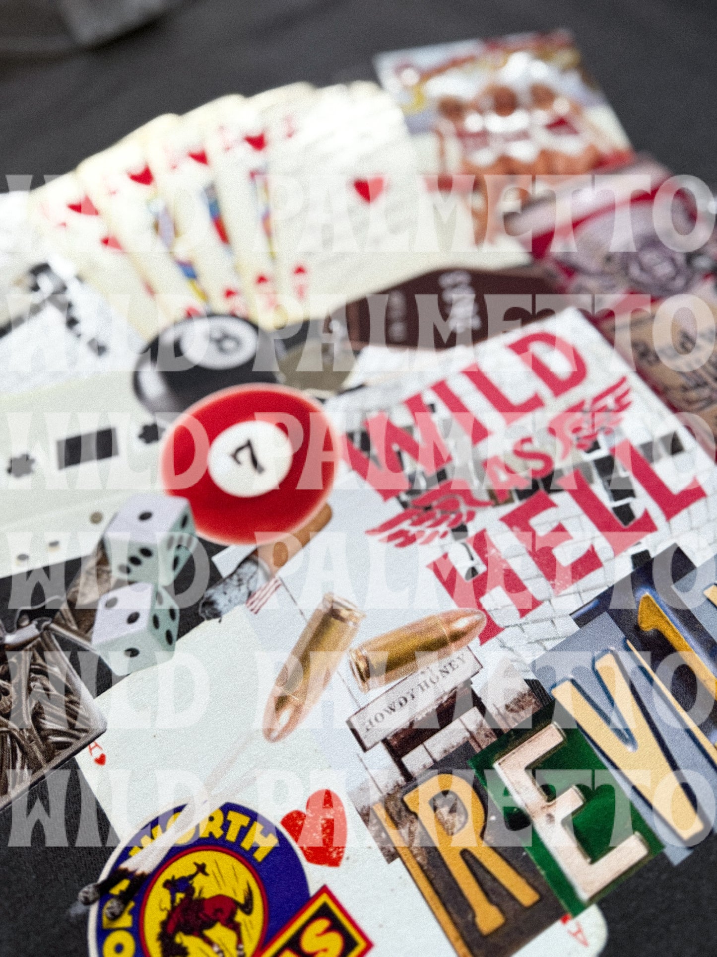 WILD AS HELL COLLAGE TEE