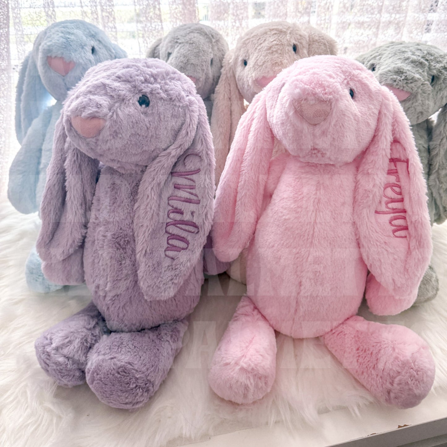 PERSONALIZED EMBROIDERED BUNNY