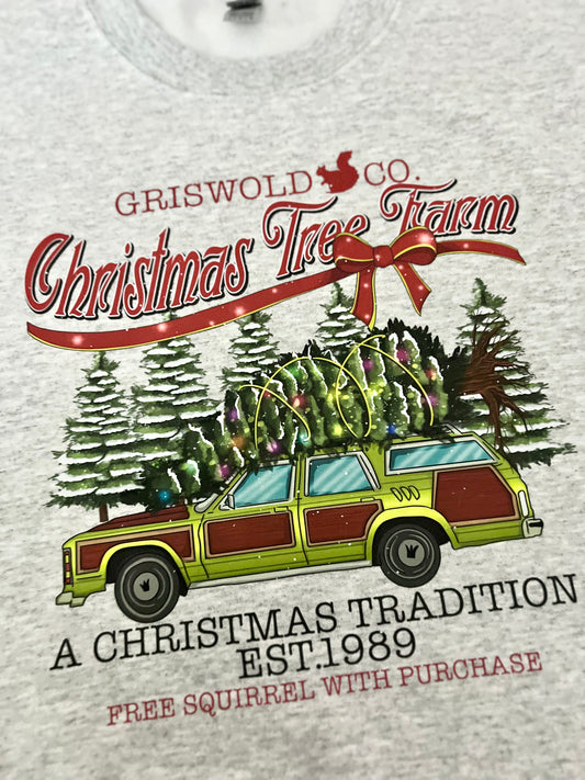 *IMPERFECT SALE* CHRISTMAS TREE FARM SWEATSHIRT L | READY TO SHIP