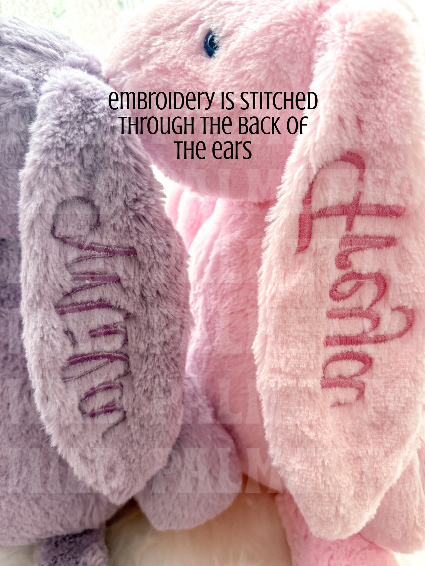 PERSONALIZED EMBROIDERED BUNNY