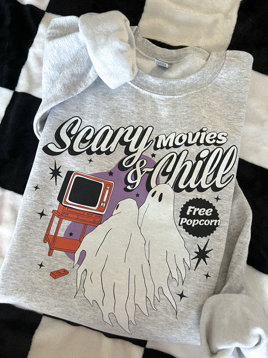 SCARY MOVIES & CHILL SWEATSHIRT