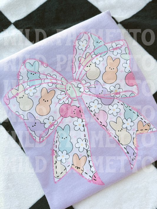 PINK EASTER BOW TEE XL | READY TO SHIP