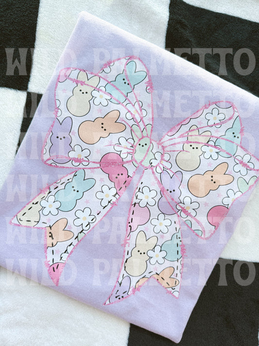 PINK EASTER BOW TEE XL | READY TO SHIP