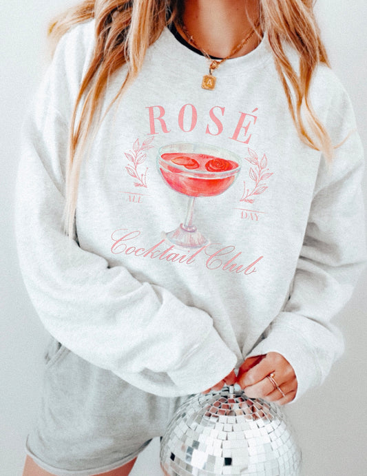 ROSÉ COCKTAIL CLUB SWEATSHIRT