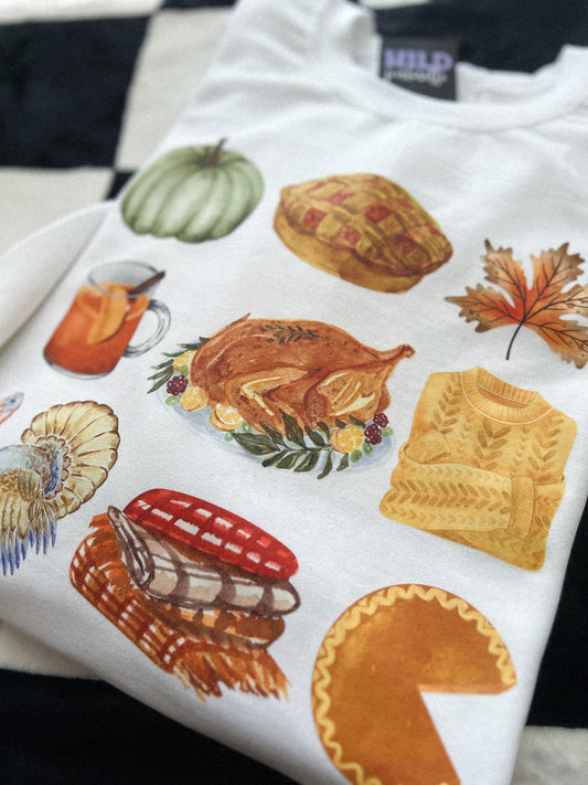 THANKSGIVING COLLAGE SWEATSHIRT