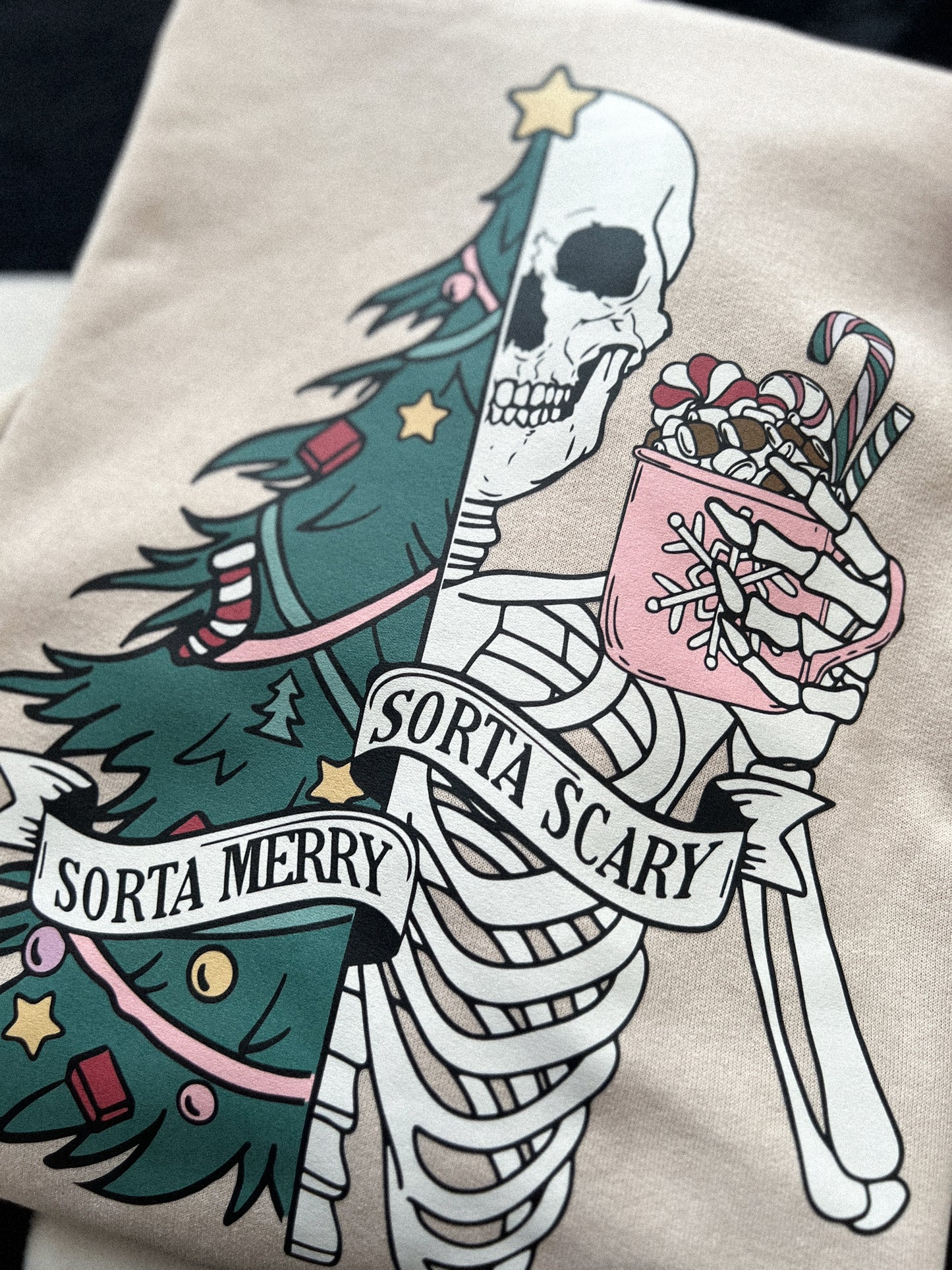 SORTA MERRY, SORTA SCARY SWEATSHIRT