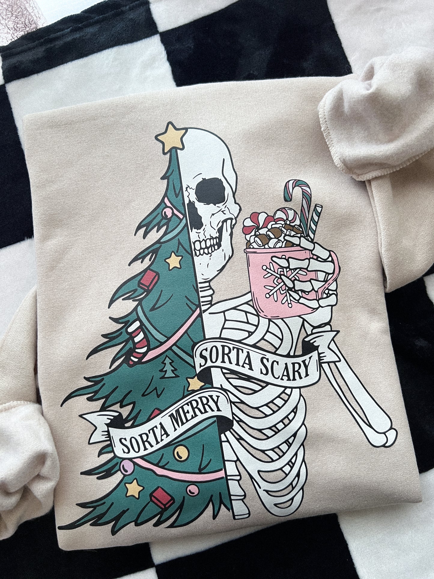 SORTA MERRY, SORTA SCARY SWEATSHIRT