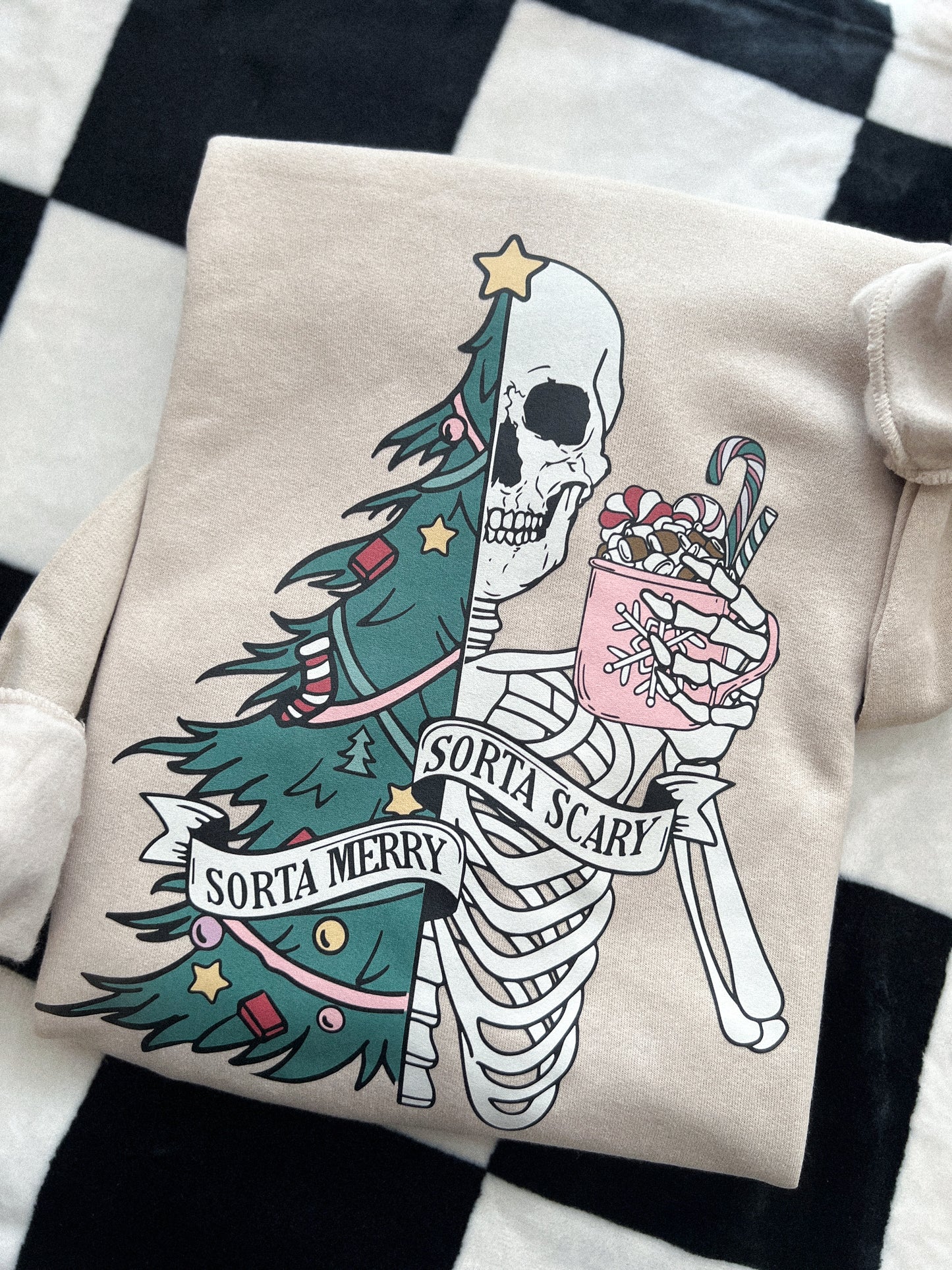 SORTA MERRY, SORTA SCARY SWEATSHIRT