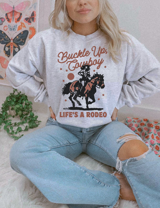 BUCKLE UP COWBOY SWEATSHIRT