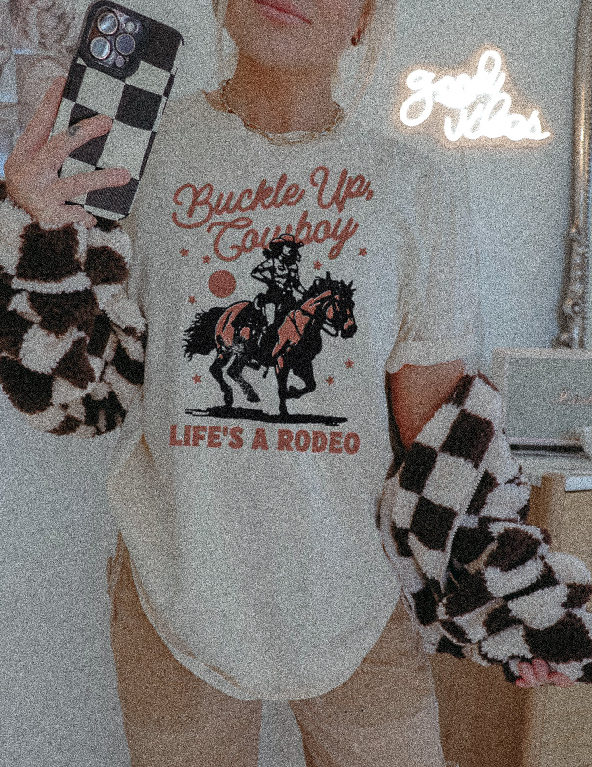 BUCKLE UP COWBOY TEE