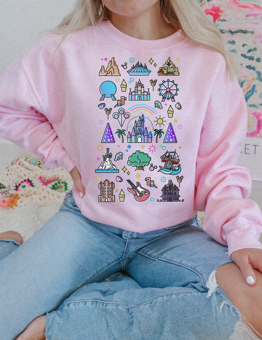 PARKS COLLAGE SWEATSHIRT