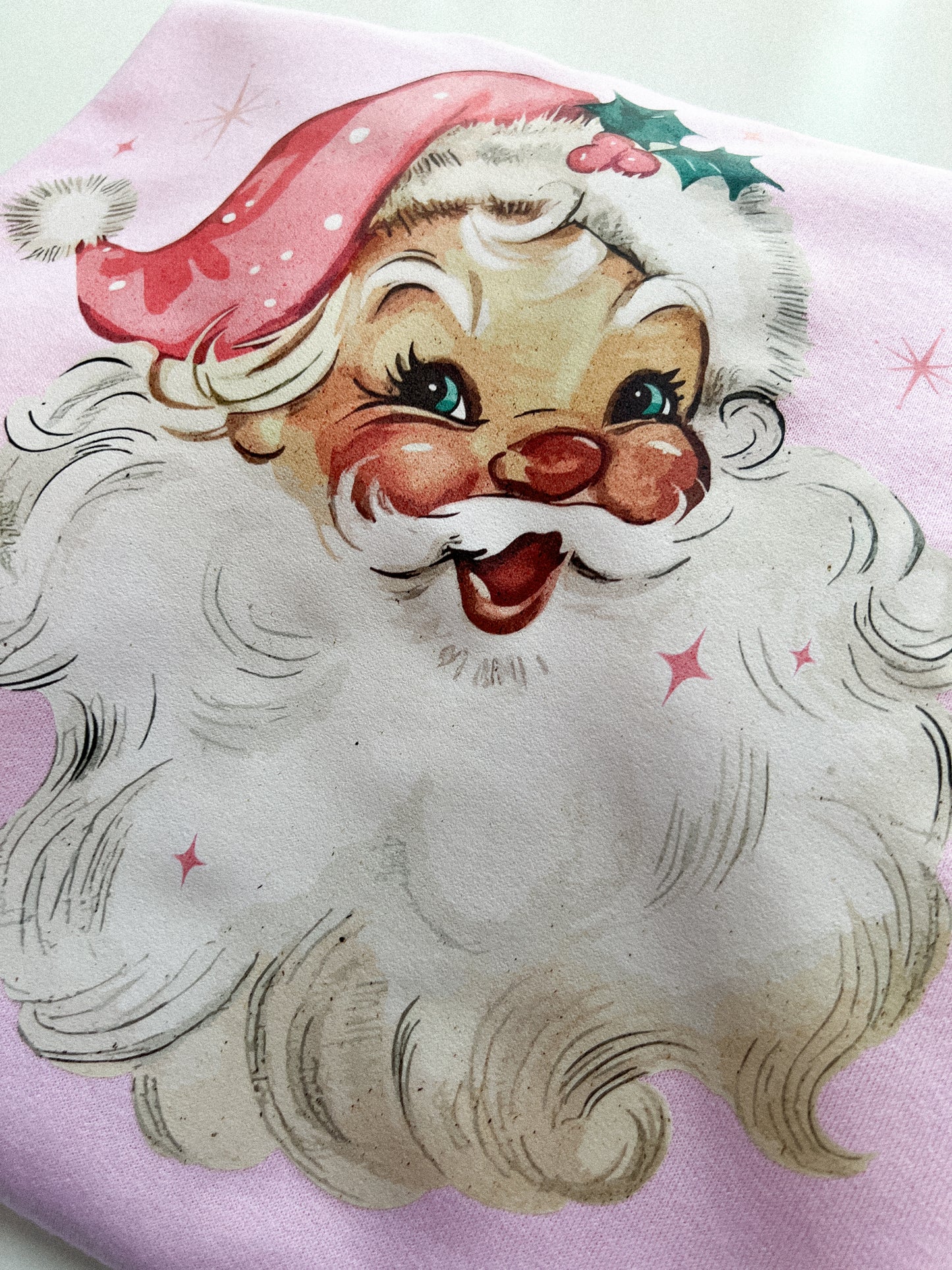 PINK SANTA SWEATSHIRT