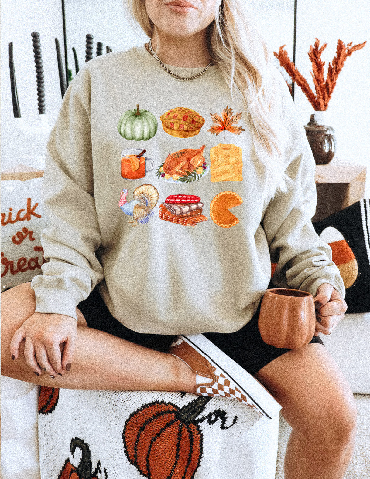 THANKSGIVING COLLAGE SWEATSHIRT