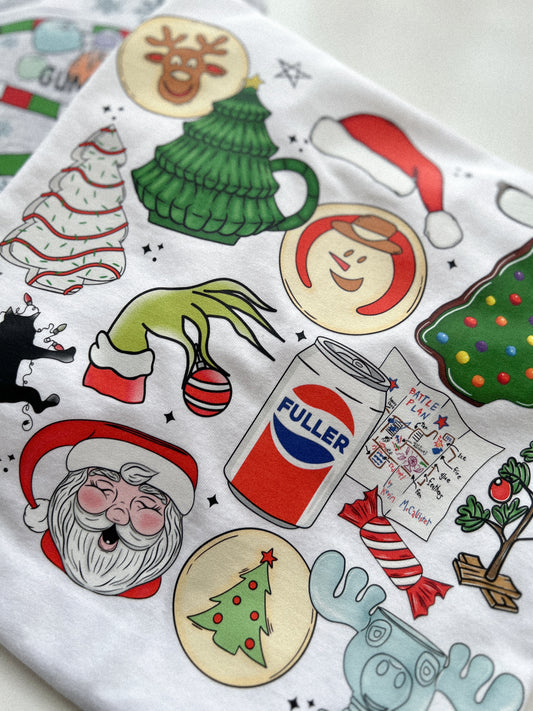 CHRISTMAS MOVIE COLLAGE TEE