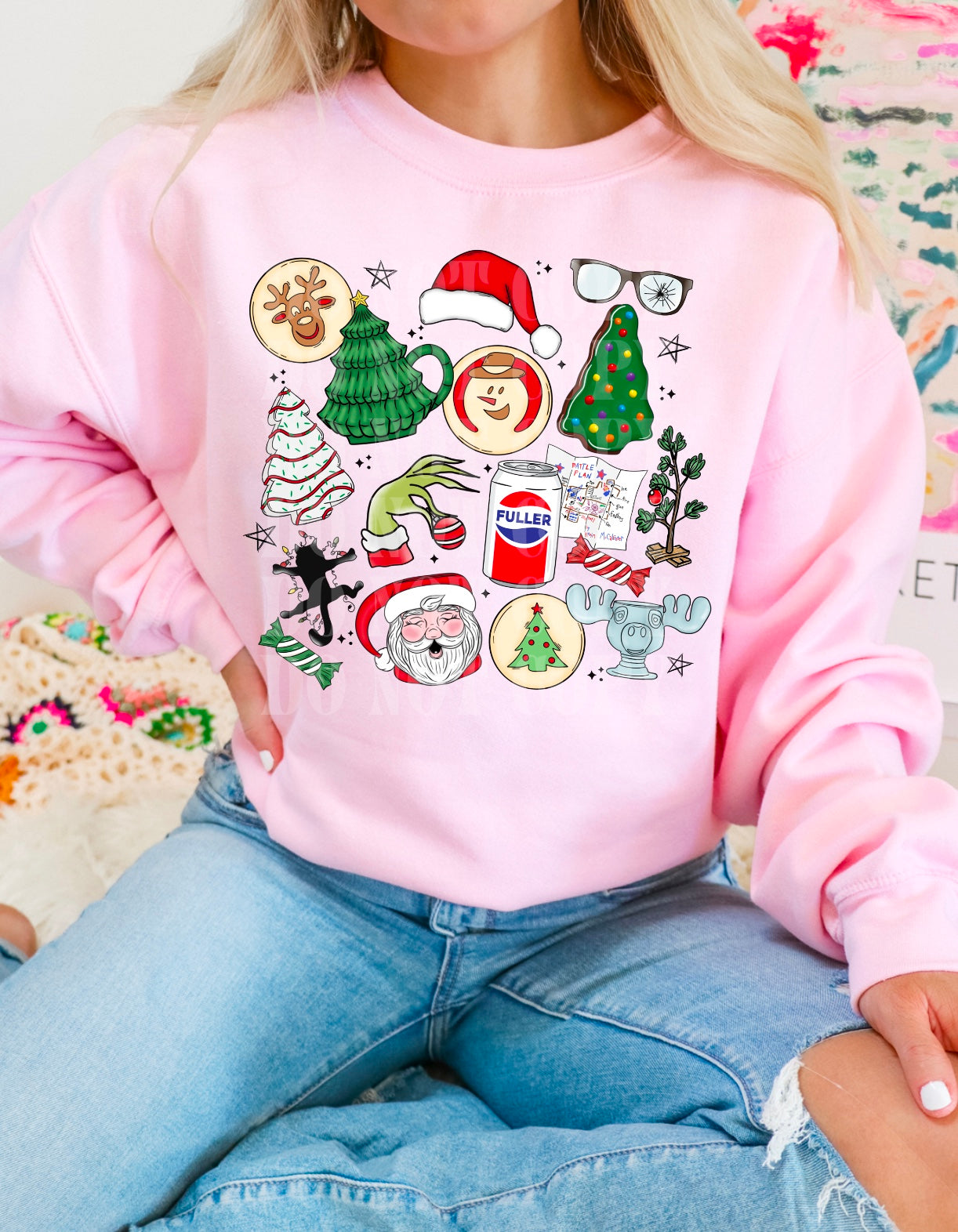 CHRISTMAS MOVIE COLLAGE SWEATSHIRT