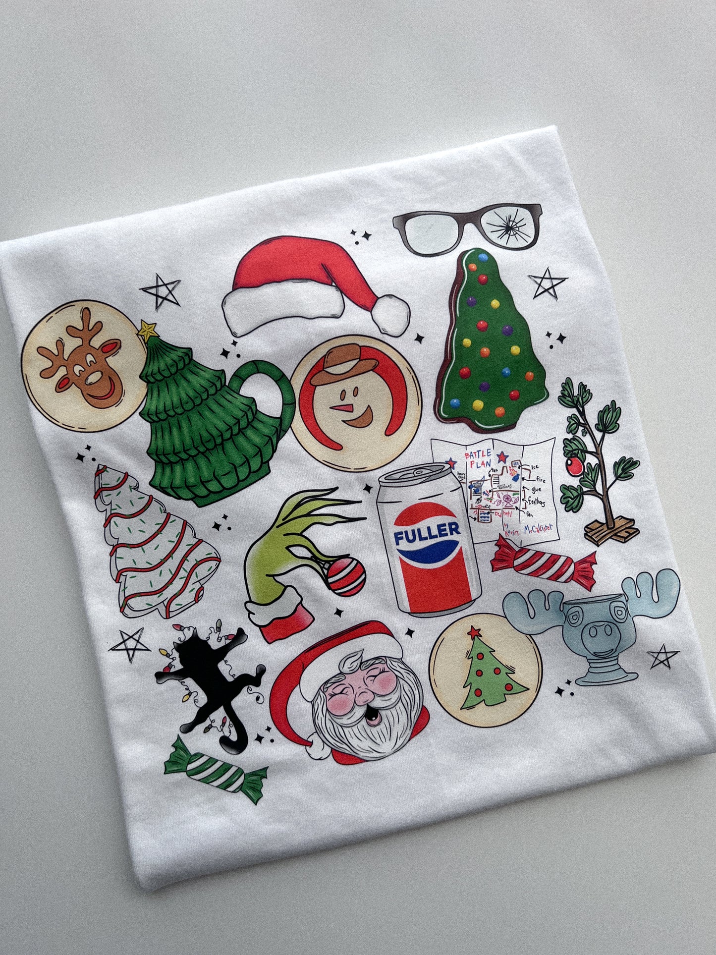 CHRISTMAS MOVIE COLLAGE TEE