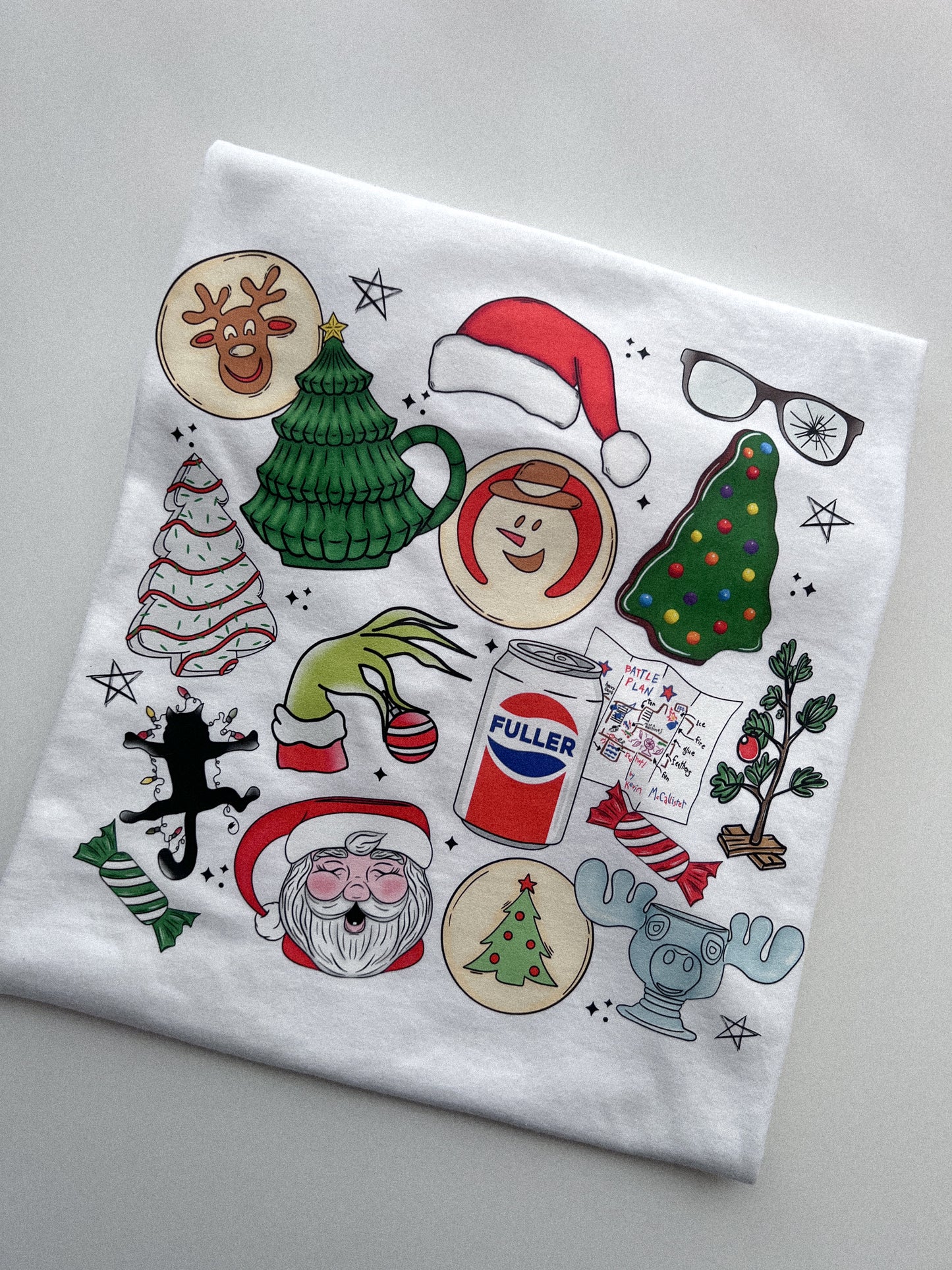 CHRISTMAS MOVIE COLLAGE TEE