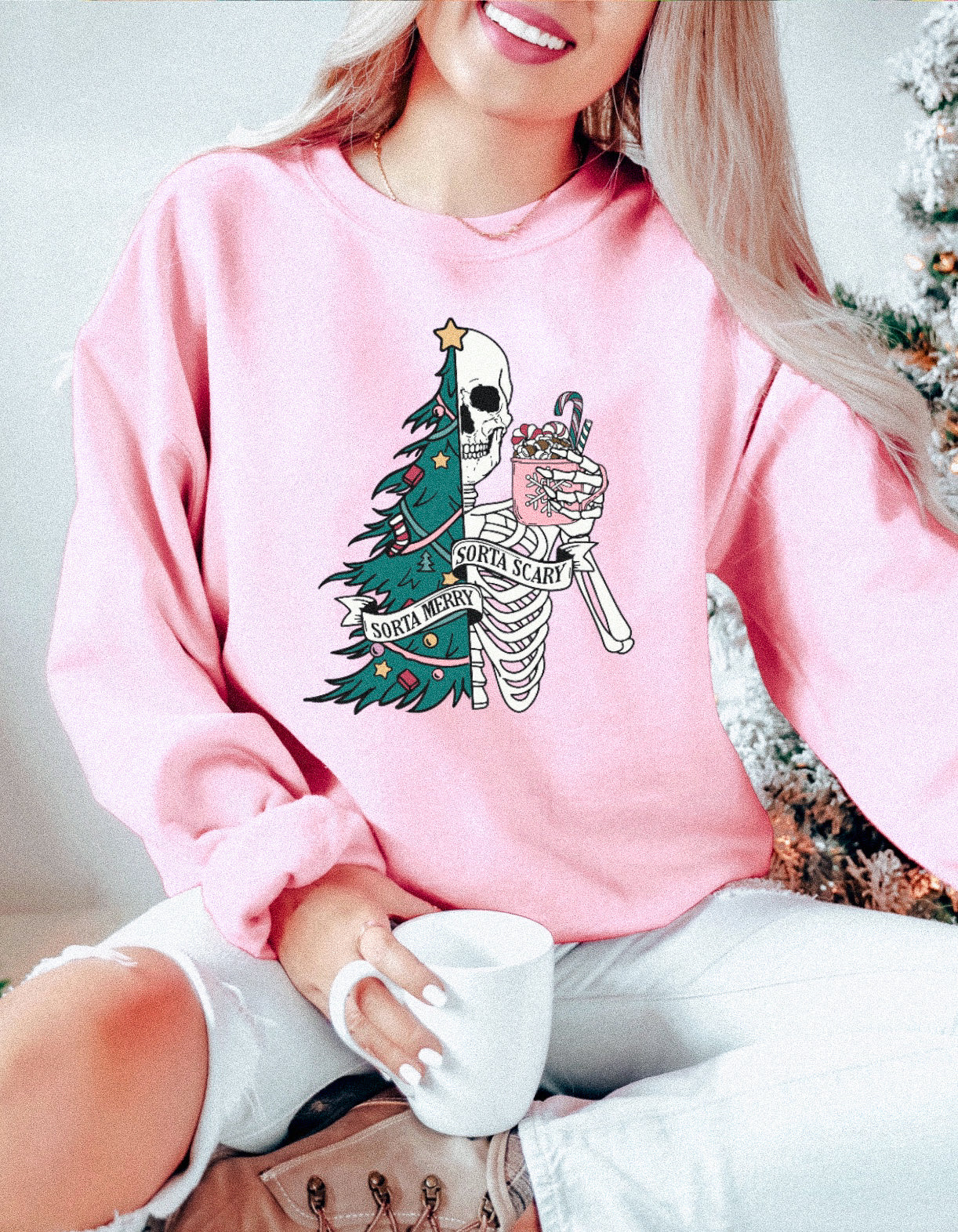 SORTA MERRY, SORTA SCARY SWEATSHIRT