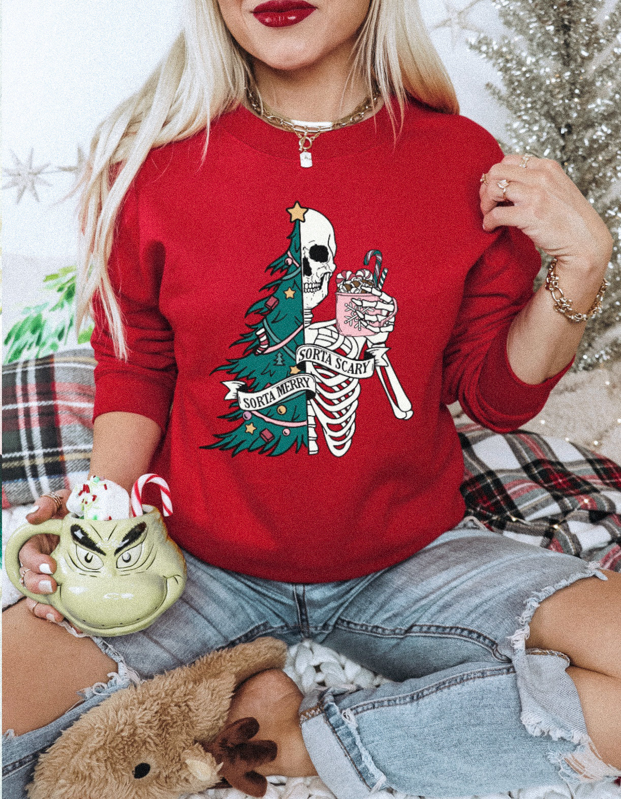 SORTA MERRY, SORTA SCARY SWEATSHIRT