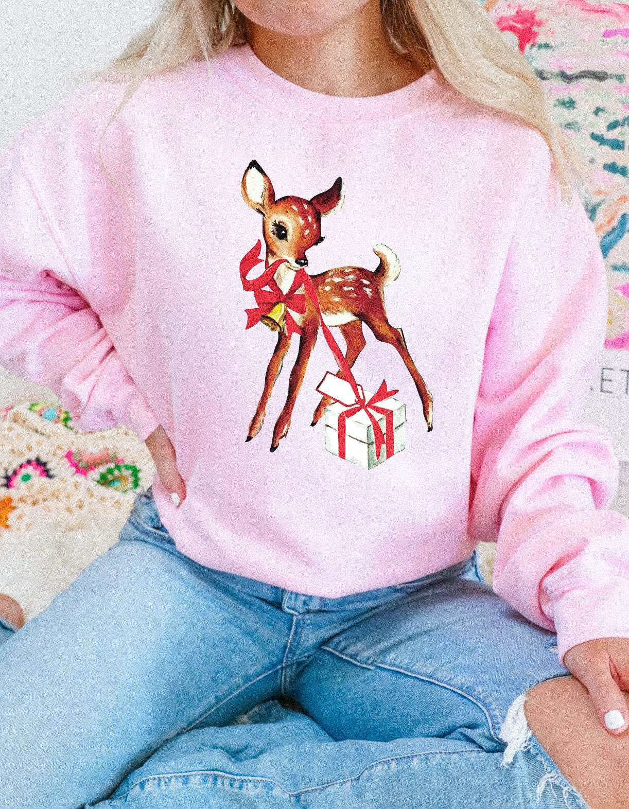 VINTAGE REINDEER SWEATSHIRT