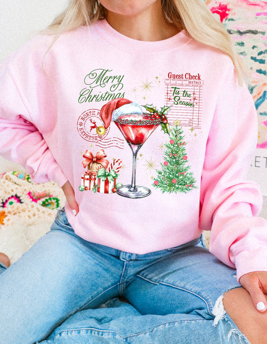 MERRY CHRISTMAS GUEST CHECK SWEATSHIRT