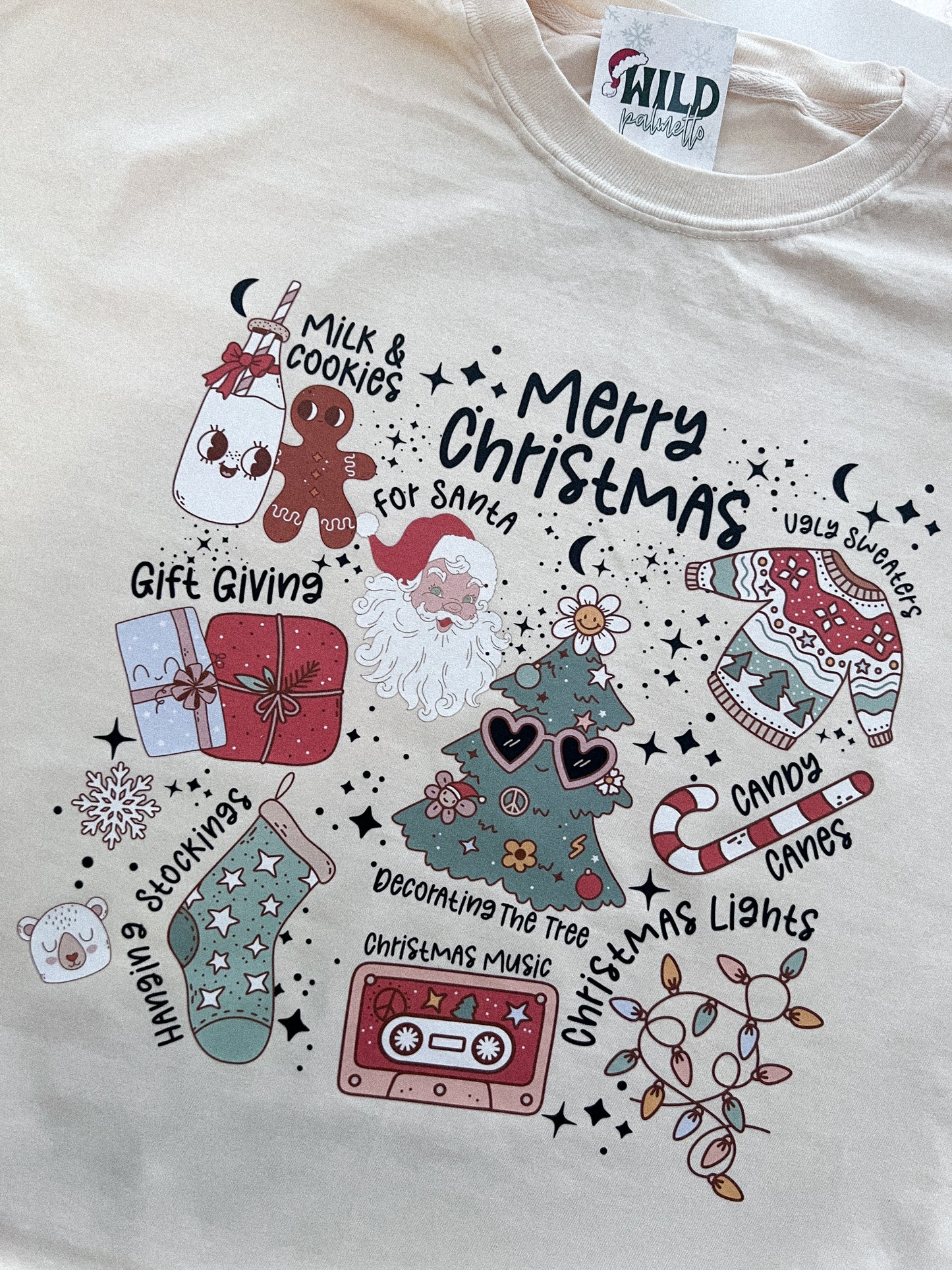 MERRY CHRISTMAS COLLAGE TEE