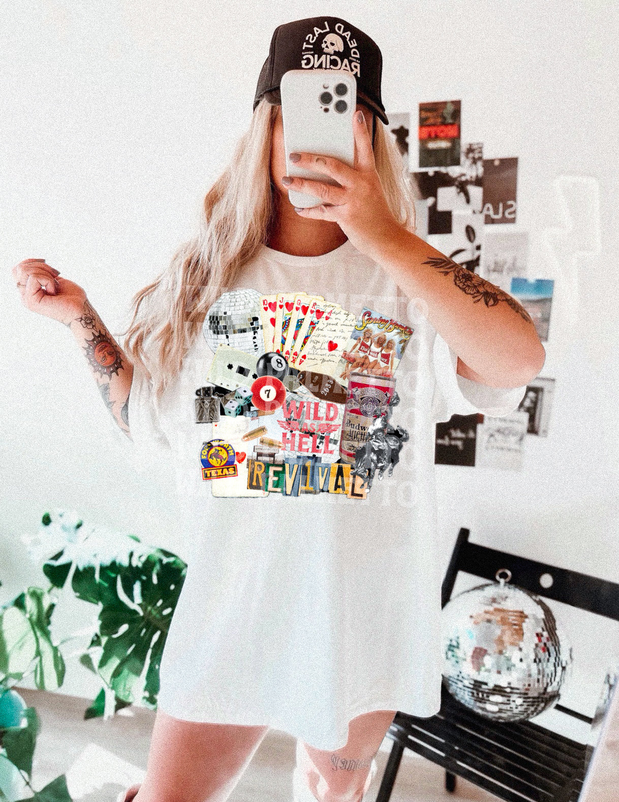 WILD AS HELL COLLAGE TEE