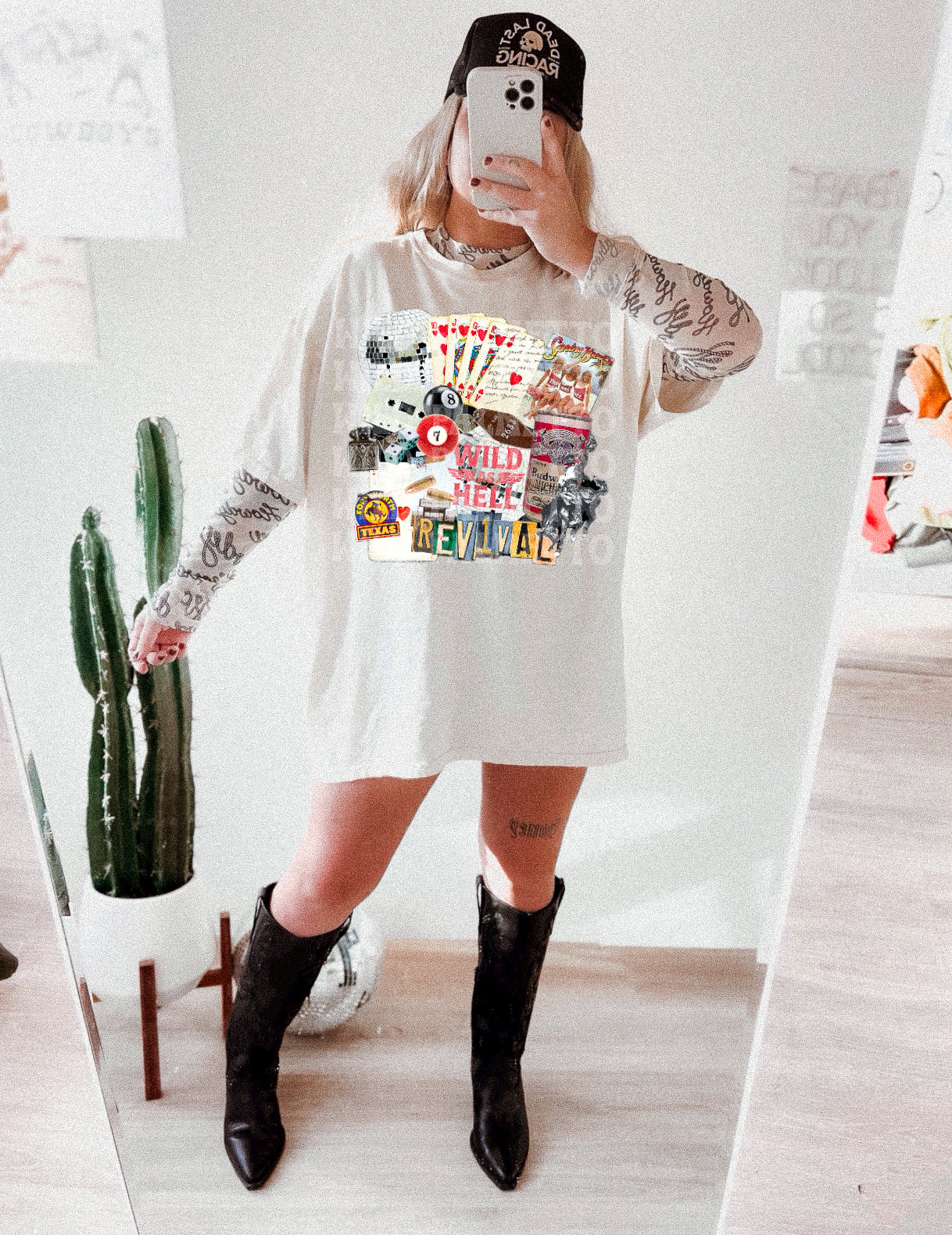 WILD AS HELL COLLAGE TEE