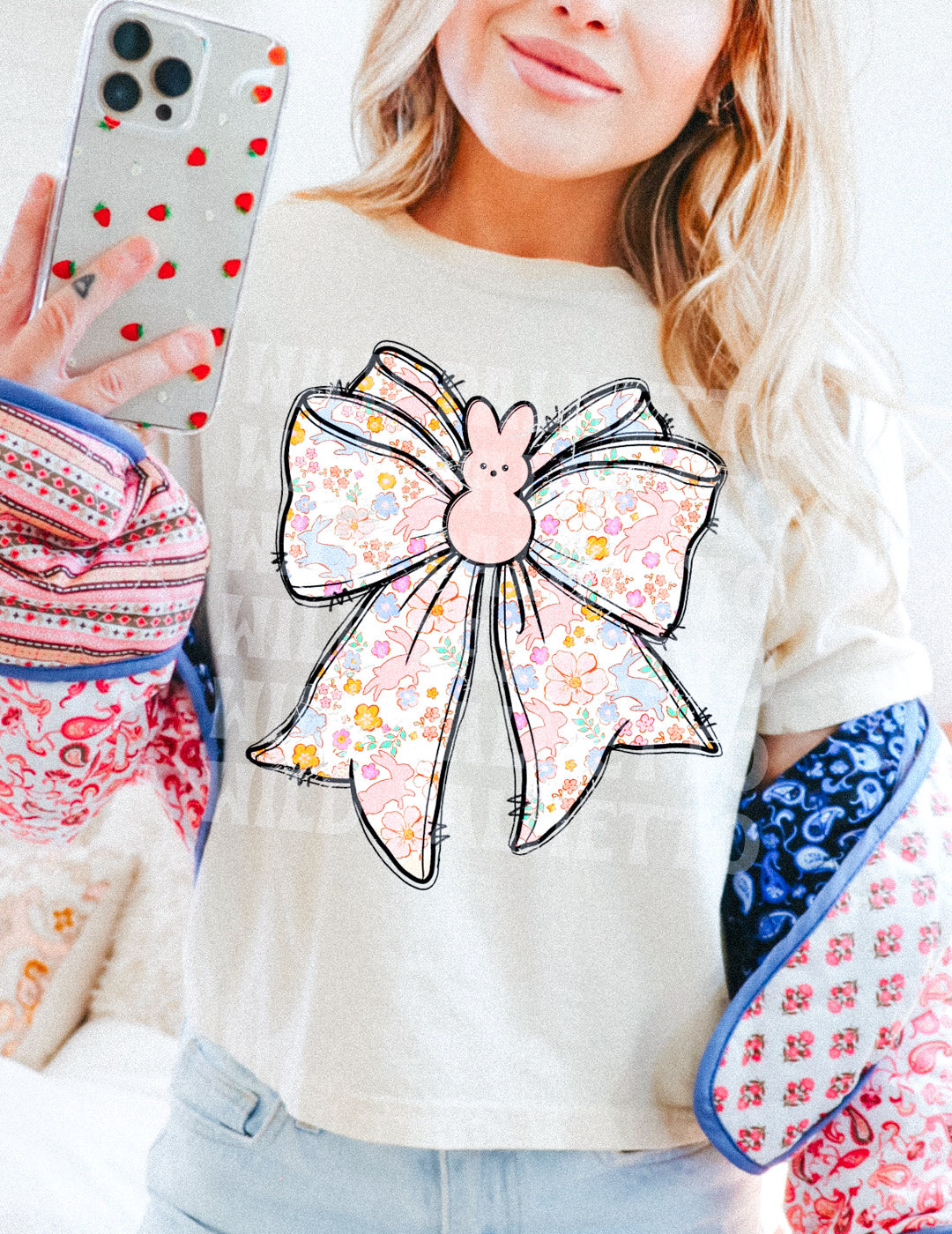 EASTER BOW TEE