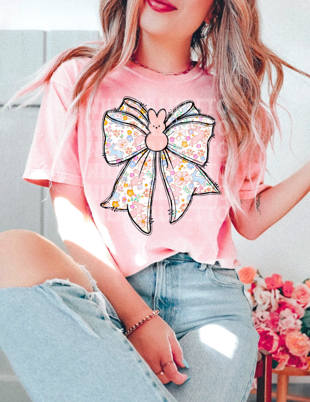 EASTER BOW TEE