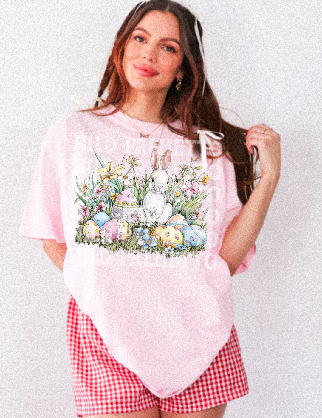 BUNNY IN A FIELD EASTER TEE